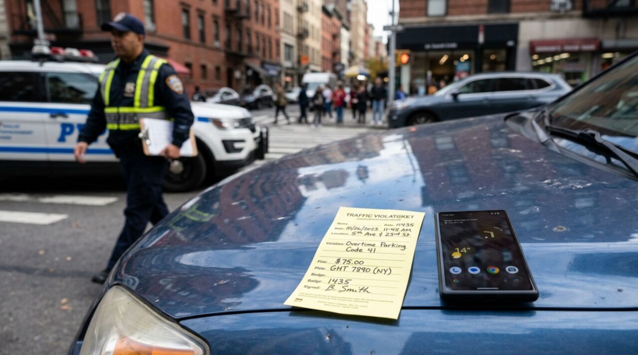 Motorista é multado após segurar celular ao volante e contesta agente de trânsito