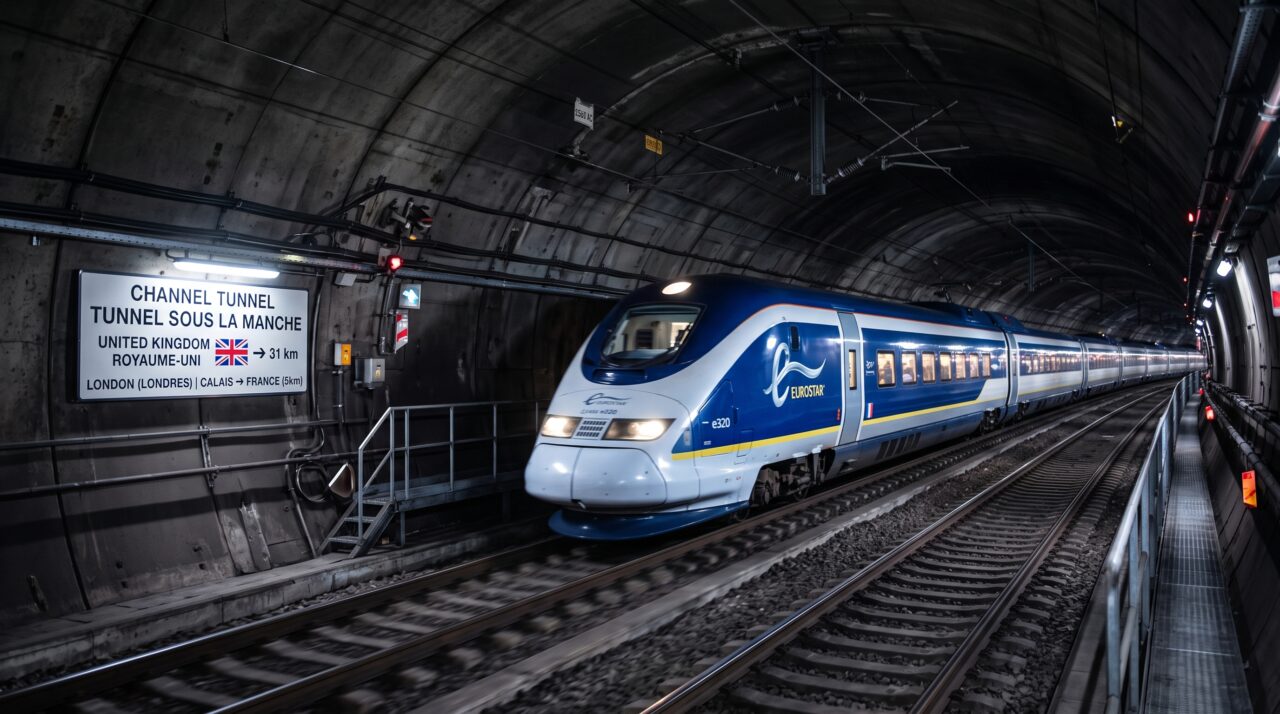 A megaobra do Eurotúnel e como ele conecta o Reino Unido à França sob o mar.