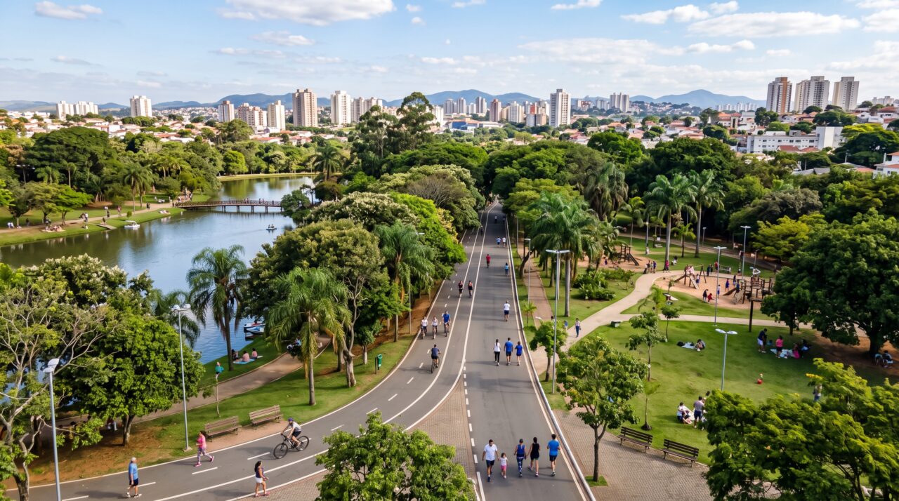Qualidade de vida, segurança e condomínios de luxo na cidade de Indaiatuba.