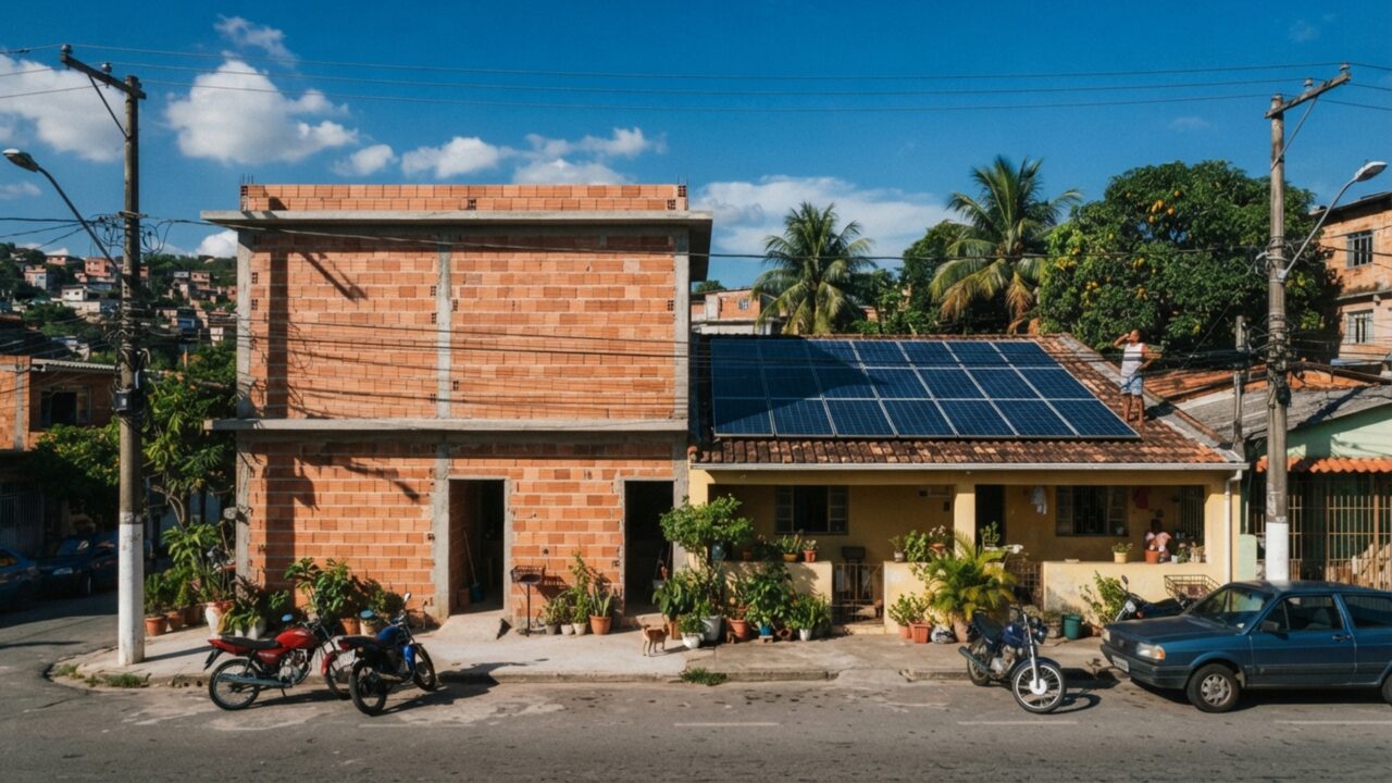 Família instala painéis solares no telhado, vizinho constrói segundo andar que faz sombra o dia todo e caso vai parar na justiça por "furto de luz solar”