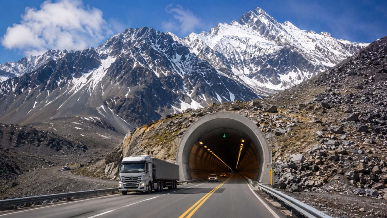 Um túnel com 14 quilômetros foi construído sob a Cordilheira dos Andes: o objetivo foi conectar Argentina e Chile