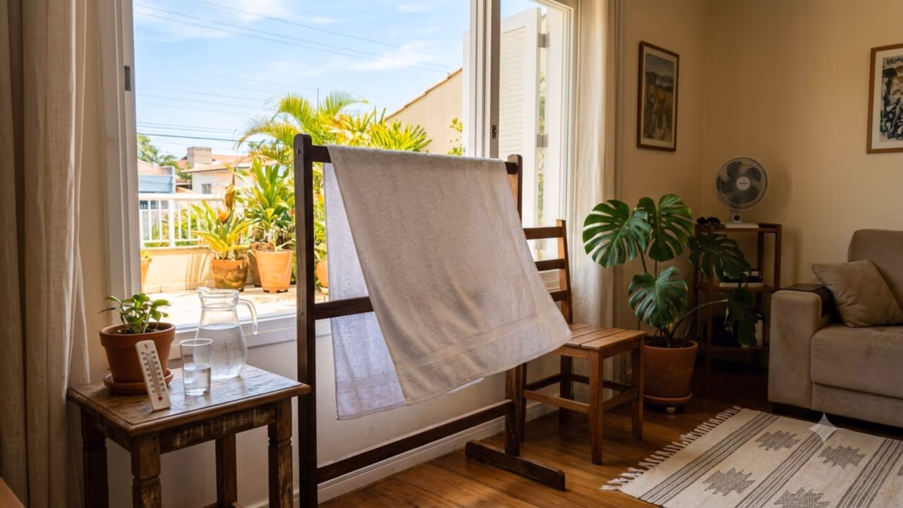 Uma forma simples de resfriar a casa sem ar-condicionado: o truque da toalha molhada para baixar a temperatura em minutos
