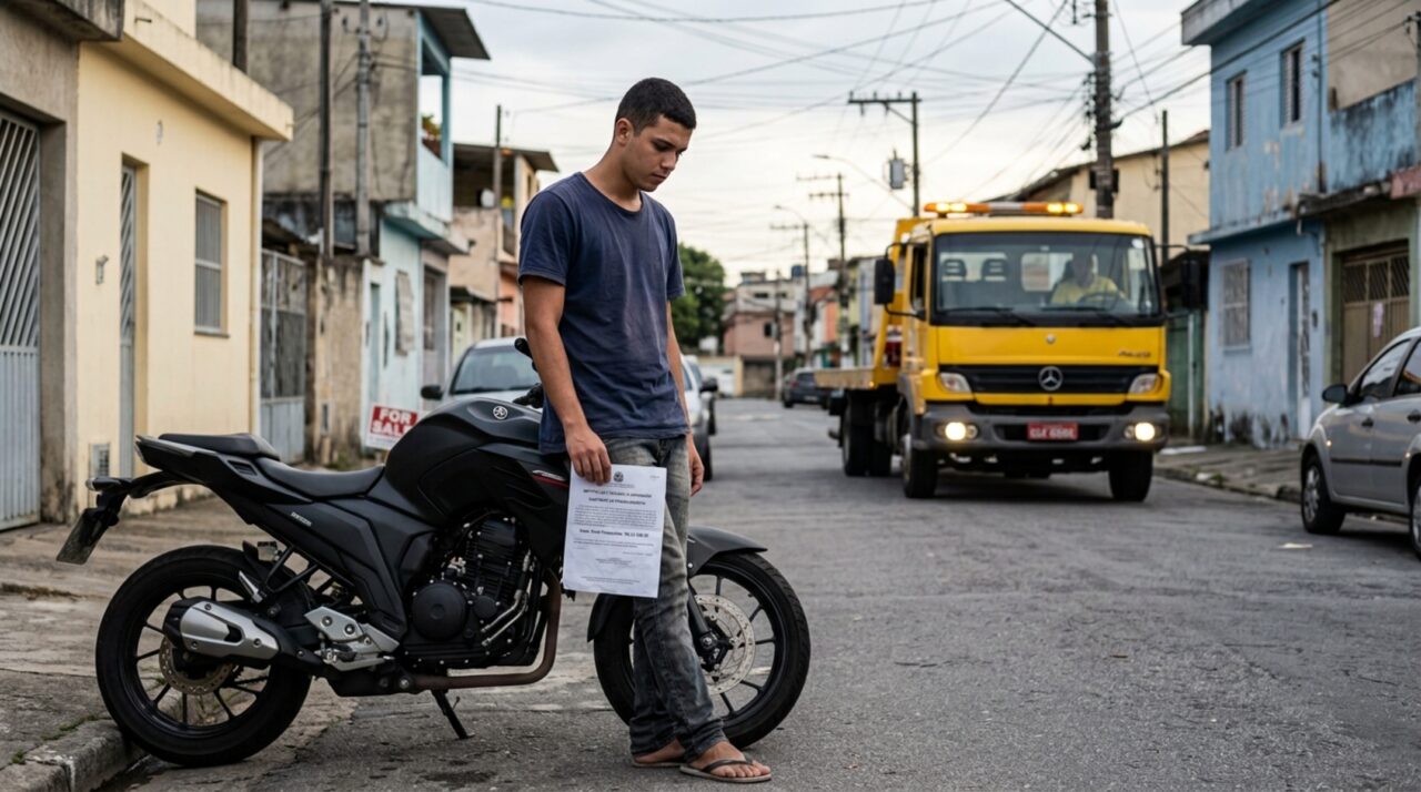 Jovem financia moto de R$ 22 mil em 48 parcelas, perde o emprego no quinto mês e descobre que o banco pode apreender o veículo mesmo com apenas duas parcelas atrasadas