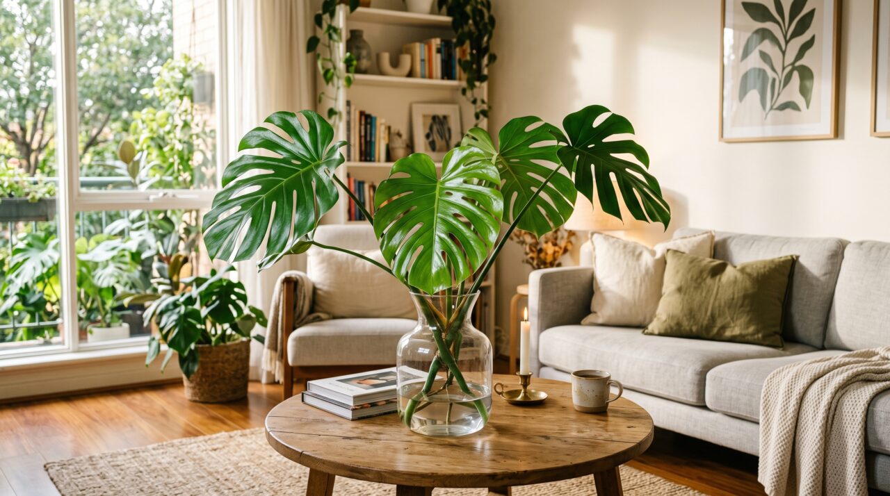 Como cultivar e cuidar da planta costela-de-adão em vasos dentro de casa.