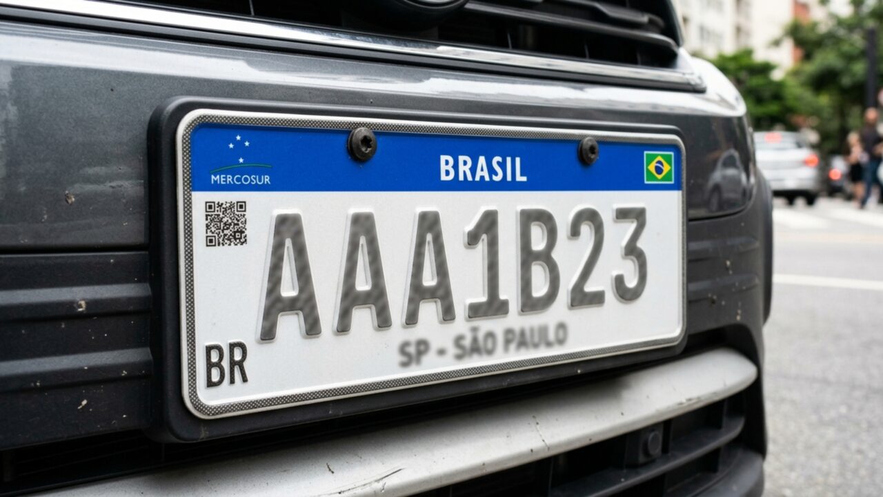 Nova regra da placa Mercosul já está valendo e afeta motoristas de todo o país
