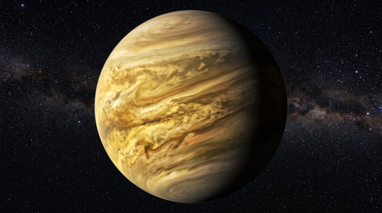 A rotação extremamente lenta do planeta Vênus e a super-rotação de suas nuvens.