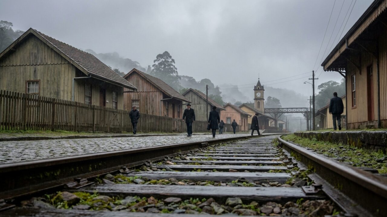 Brasileiros trocam o bate-volta comum por uma vila inglesa ligada à ferrovia de 1867 onde trem, neblina e casas de madeira parecem viagem no tempo