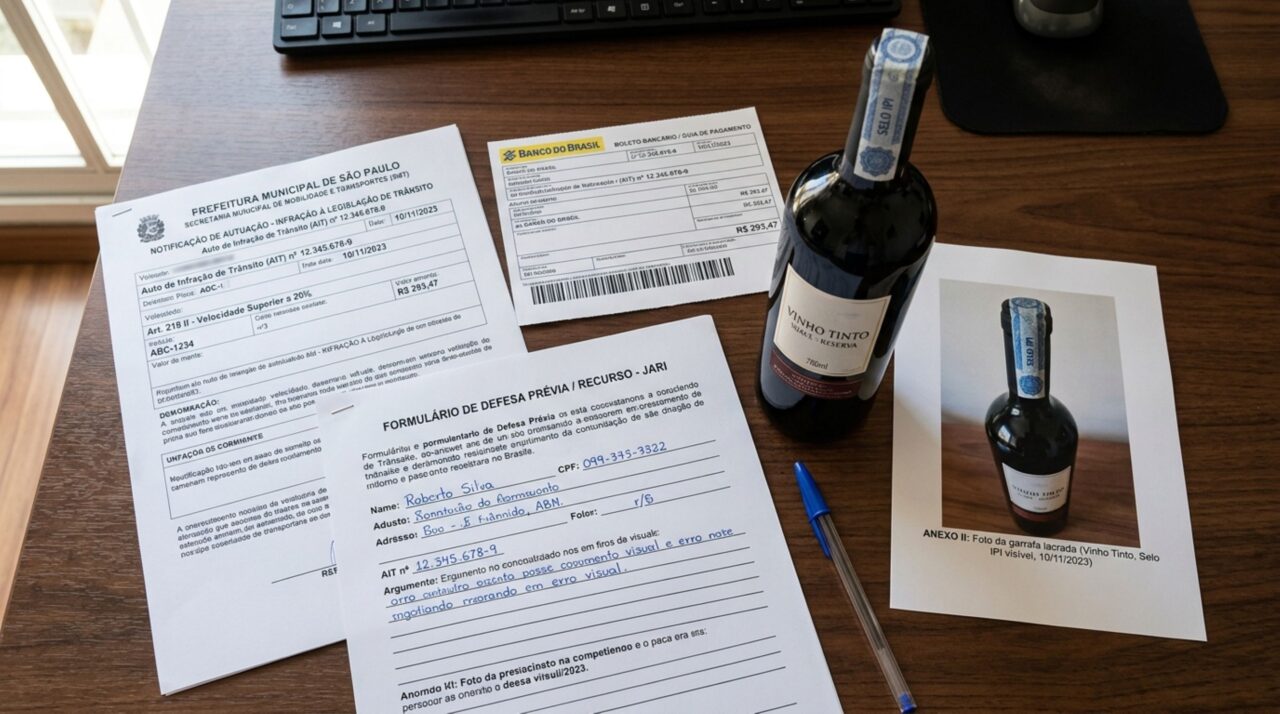 Motorista levava bebidas alcoólicas lacradas no banco ao lado, recebe multa e diz que não estava consumindo, questionando o agente