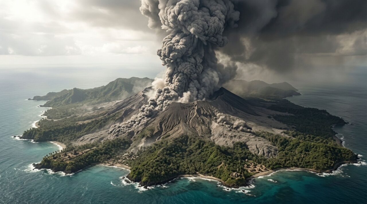 O vulcão que cobriu continentes de cinzas e colocou a sobrevivência humana no limite há 74 mil anos