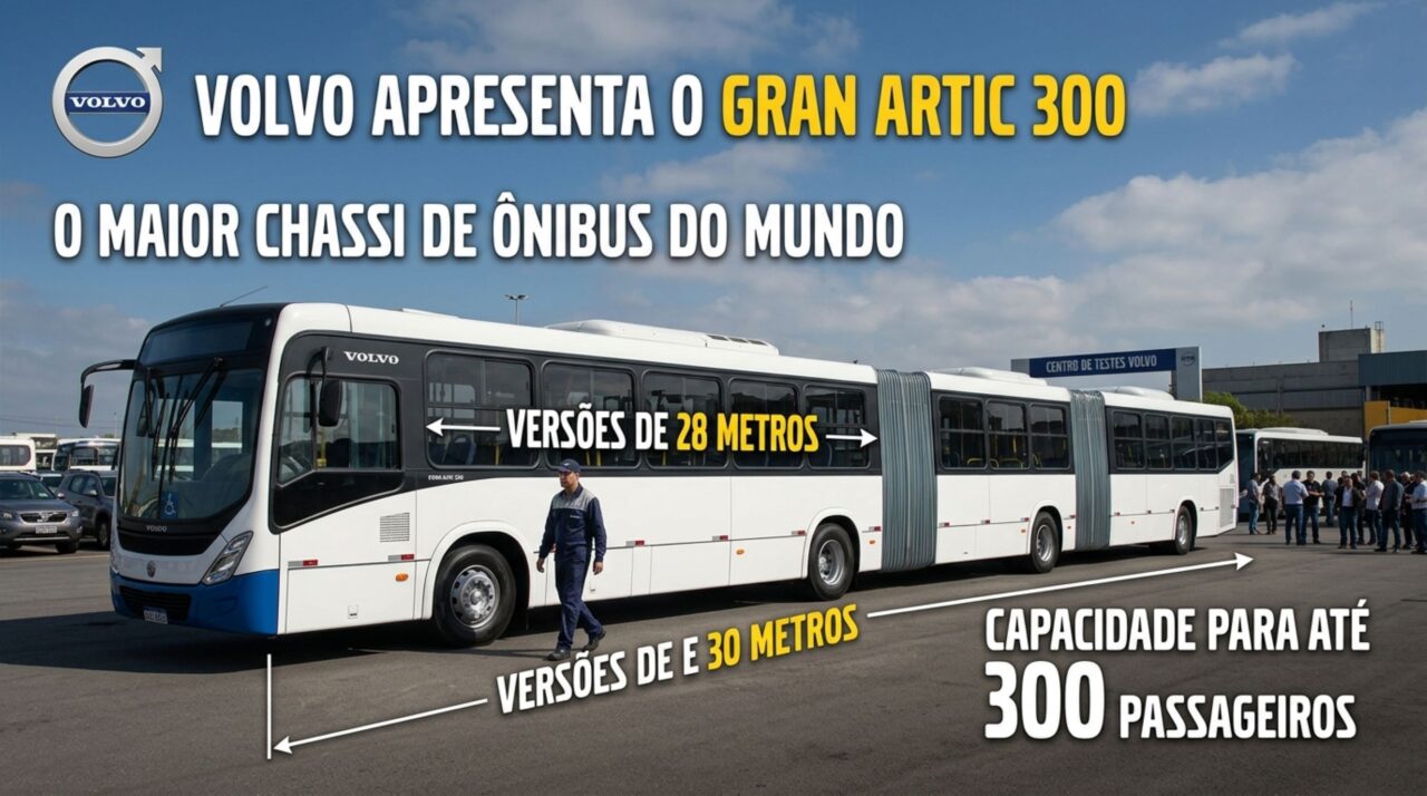 Módulos conectados por sanfonas articuladas garantem a flexibilidade necessária para o veículo de 30 metros manobrar em curvas urbanas