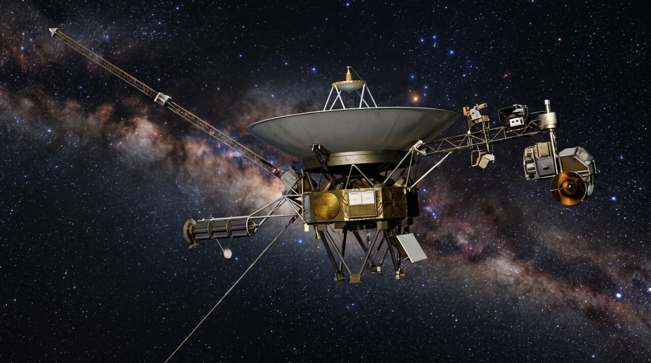 A Voyager 1 continua atravessando o espaço interestelar com seis computadores que, juntos, somam cerca de 68 kilobytes de memória; menos capacidade de armazenamento do que uma única fotografia compactada em um celular moderno