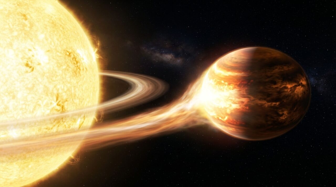 A força invisível que deforma o gigante e encurta sua órbita