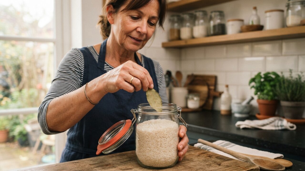 Por que você deveria colocar uma folha de louro dentro do pote de arroz e farinha