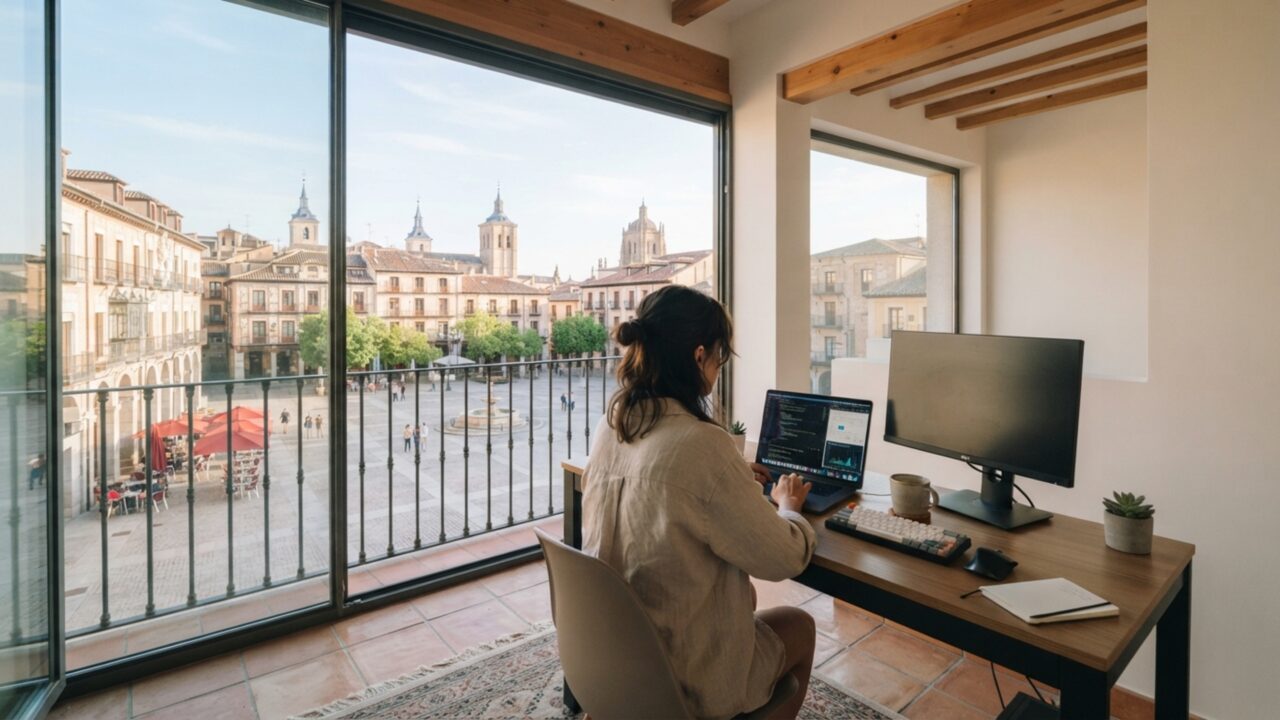 Espanha mira nômades digitais e coloca a régua perto de R$ 16 mil por mês para quem quer trabalhar do notebook vivendo na Europa