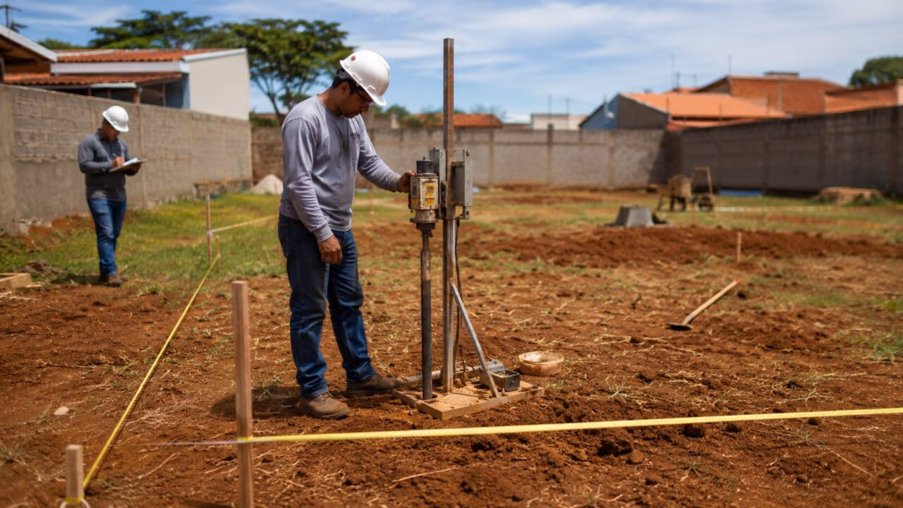 O teste simples que engenheiros usam antes da obra e que pode revelar se o solo aguenta o peso da casa