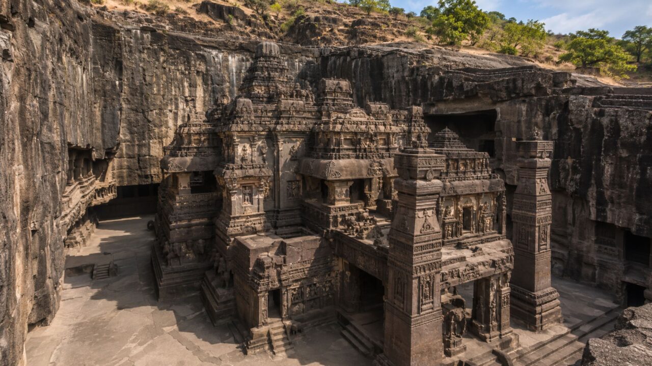 O templo escavado na rocha que desafia historiadores e parece ter sido retirado de dentro de uma montanha