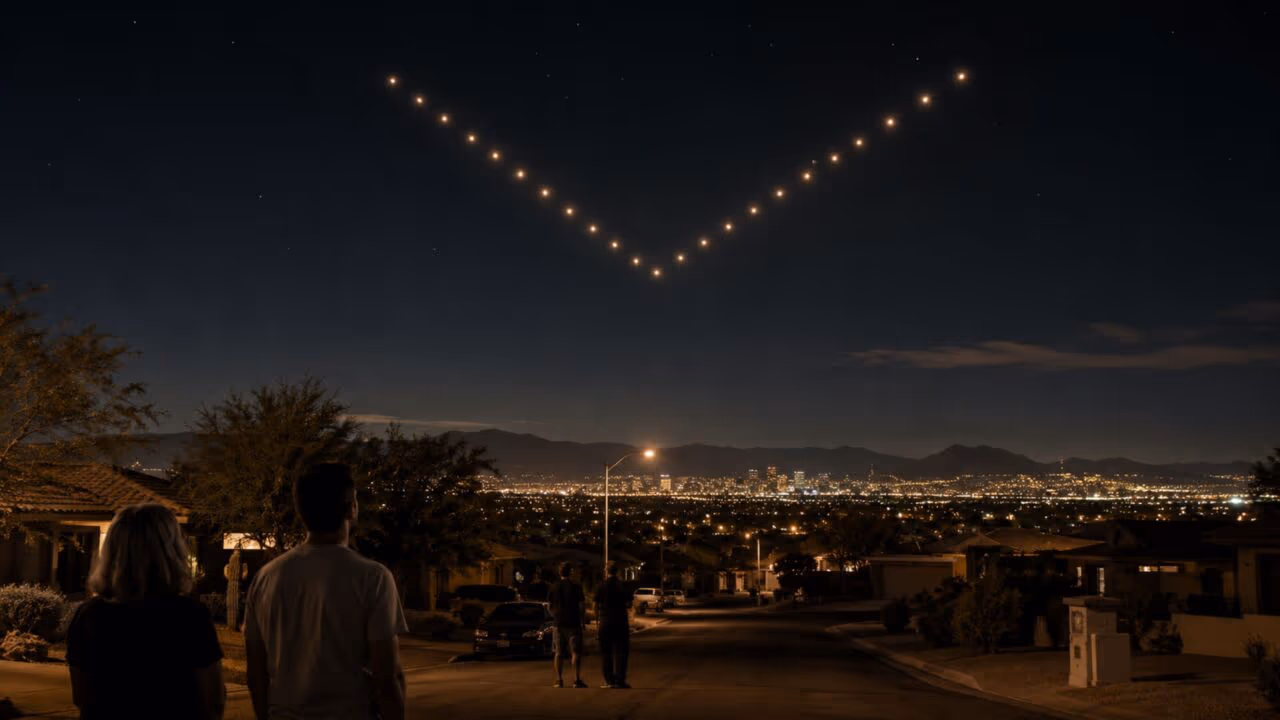 A megaestrutura luminosa que cruzou o céu do Arizona diante de milhares de testemunhas e virou um dos maiores mistérios dos EUA