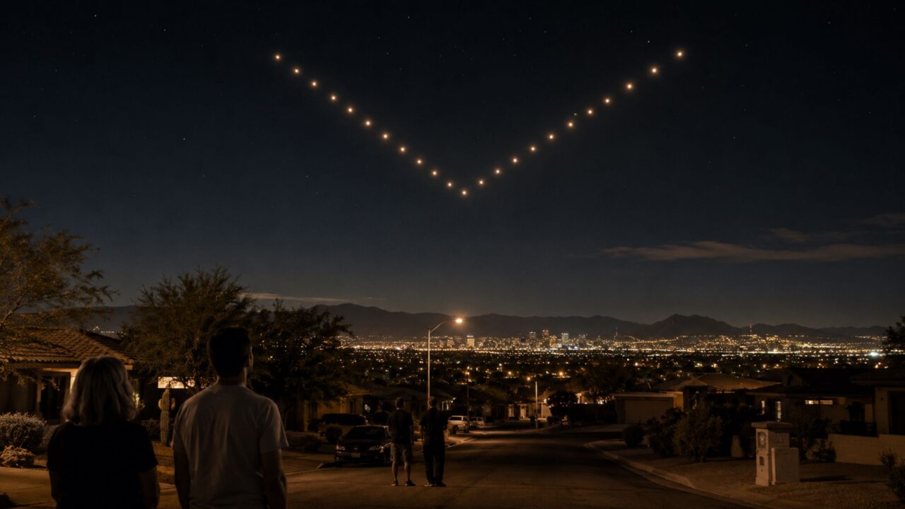 A megaestrutura luminosa que cruzou o céu do Arizona diante de milhares de testemunhas e virou um dos maiores mistérios dos EUA