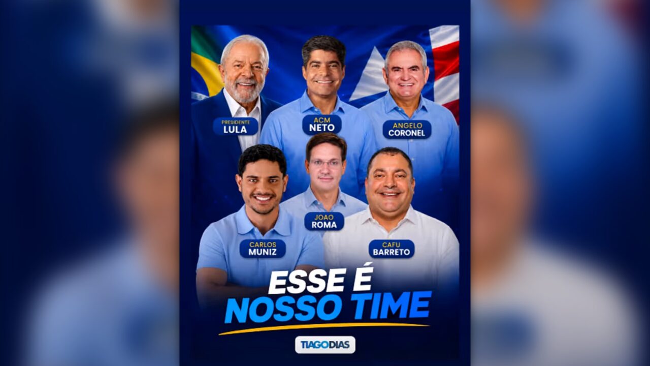 Justiça Eleitoral manda Meta remover santinho de Lula com ACM Neto e João Roma