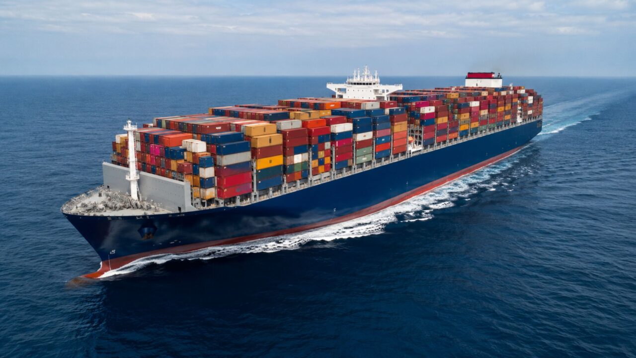 Este meganavio carrega 24.000 containers de uma só vez e mostra uma escala absurda que poucos portos conseguem receber