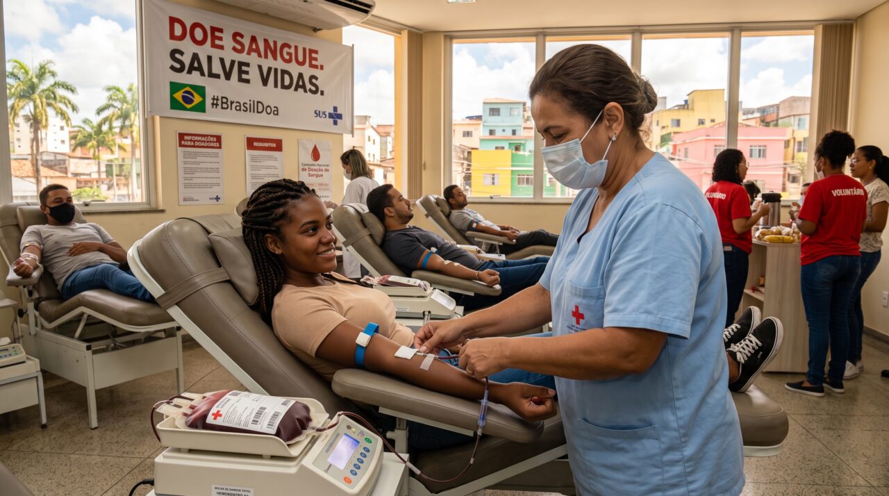 O benefício pouco conhecido da doação de sangue: CLT garante dia de folga remunerada sem desconto no salário