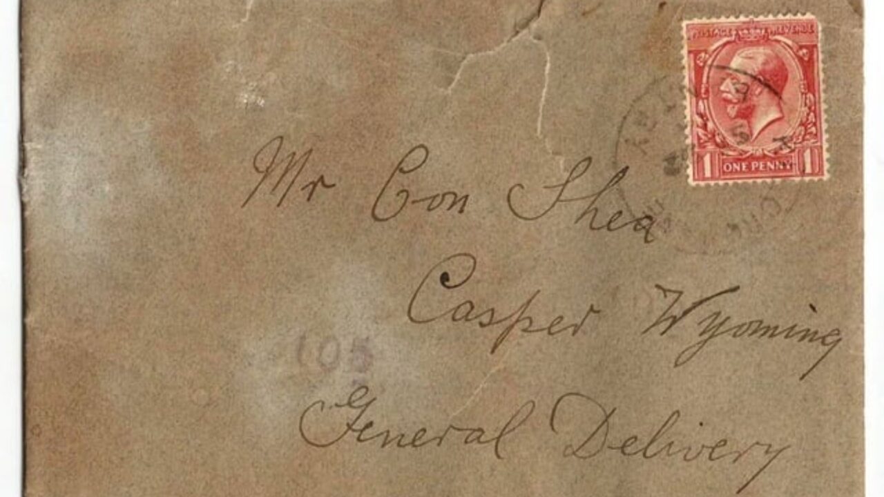 Homem remove armário de casa centenária no Wyoming e encontra carta enviada da Irlanda há quase 100 anos, mensagem de imigrantes que acaba devolvida aos descendentes