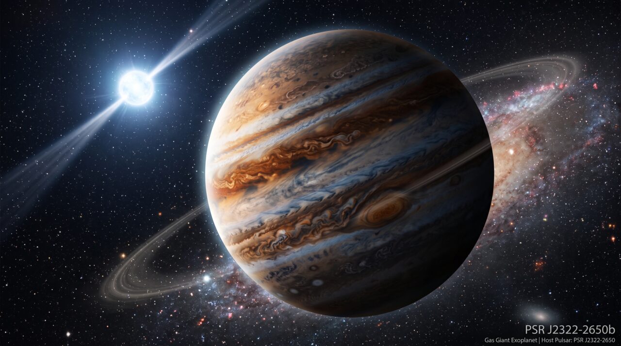 Astrônomos descobriram um planeta onde chove diamantes — um mundo com a massa de Júpiter que orbita uma estrela morta, cuja atmosfera de carbono gera nuvens de fuligem que se solidificam em diamante nas profundezas