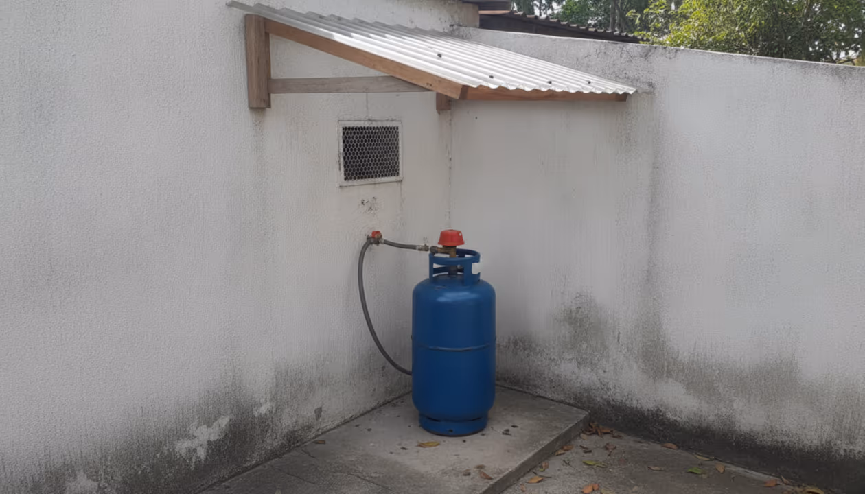 Botijão de gás em área fechada: o risco que a norma proíbe e muita casa ignora