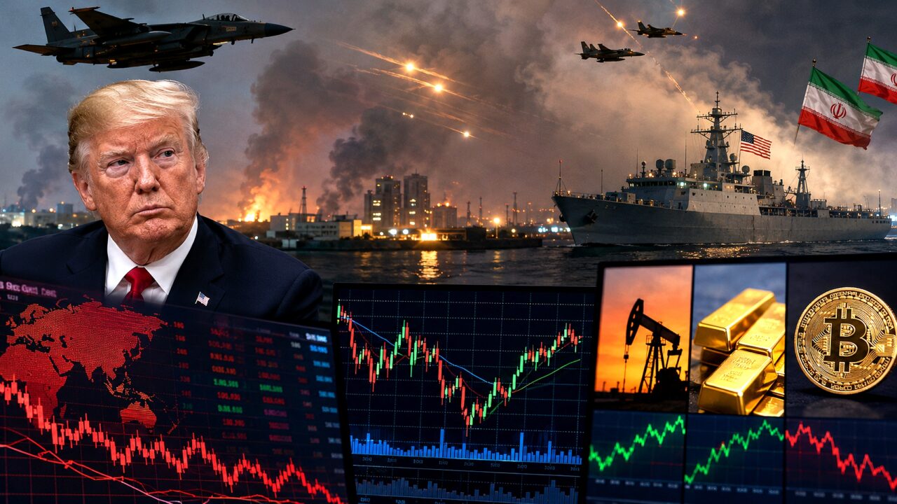 Guerra EUA-Irã pressiona petróleo e mexe com bolsas nesta segunda