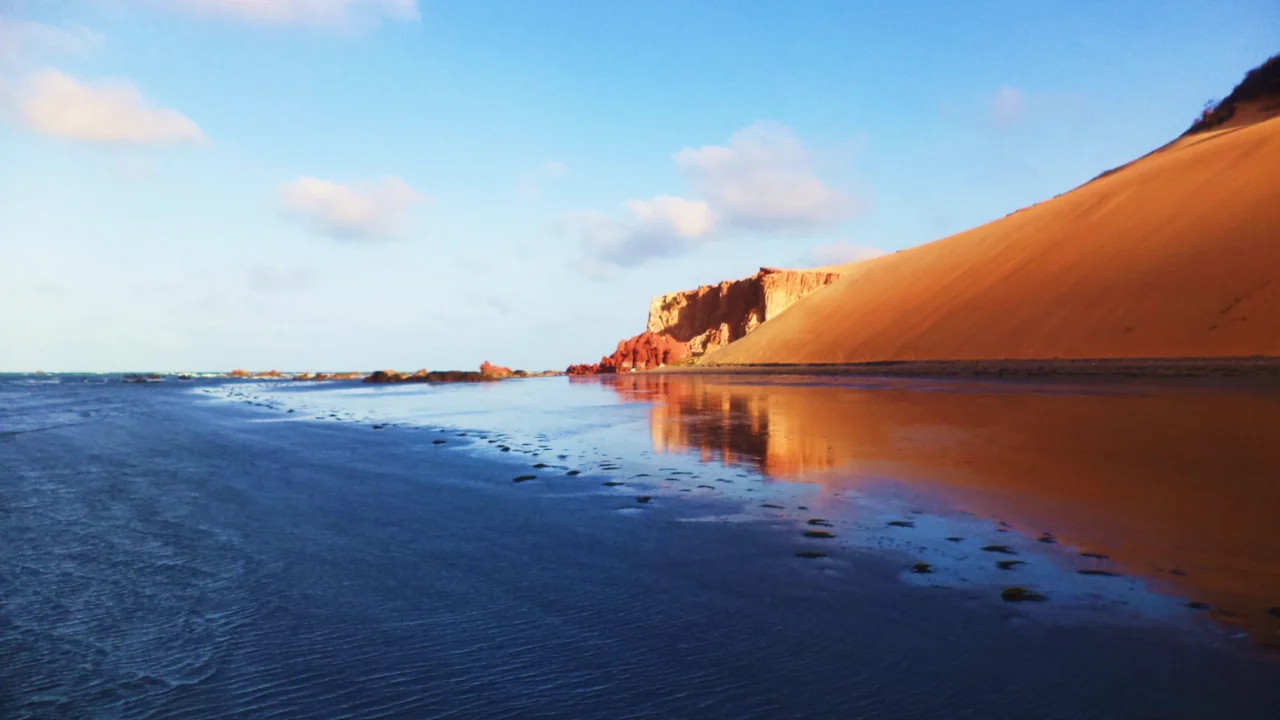 Icapuí, Ceará - Aves que voam mais de 30 mil km por ano pousam nesta praia cearense, onde o mar recua 4 km e o peixe-boi aprende a viver livre