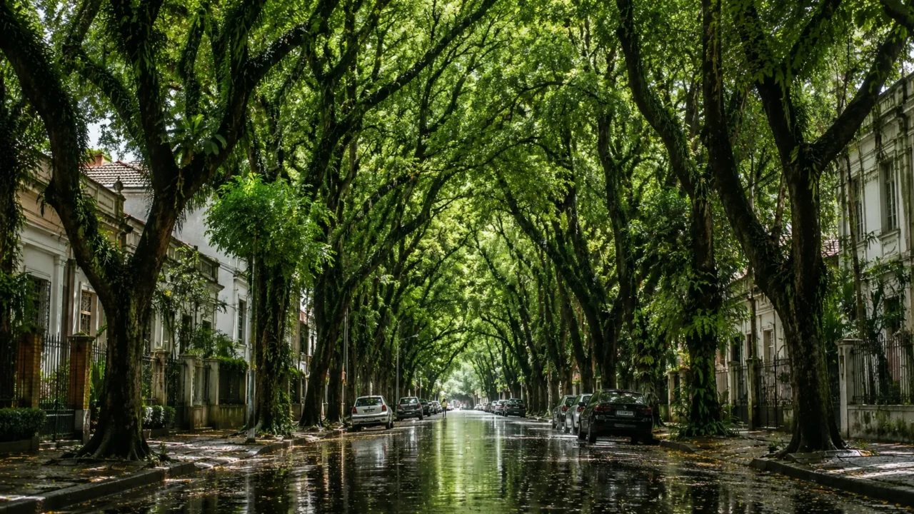 Parece cenário de filme, mas é no Brasil: a rua mais bonita do mundo, com 156 árvores que formam um túnel verde em uma capital