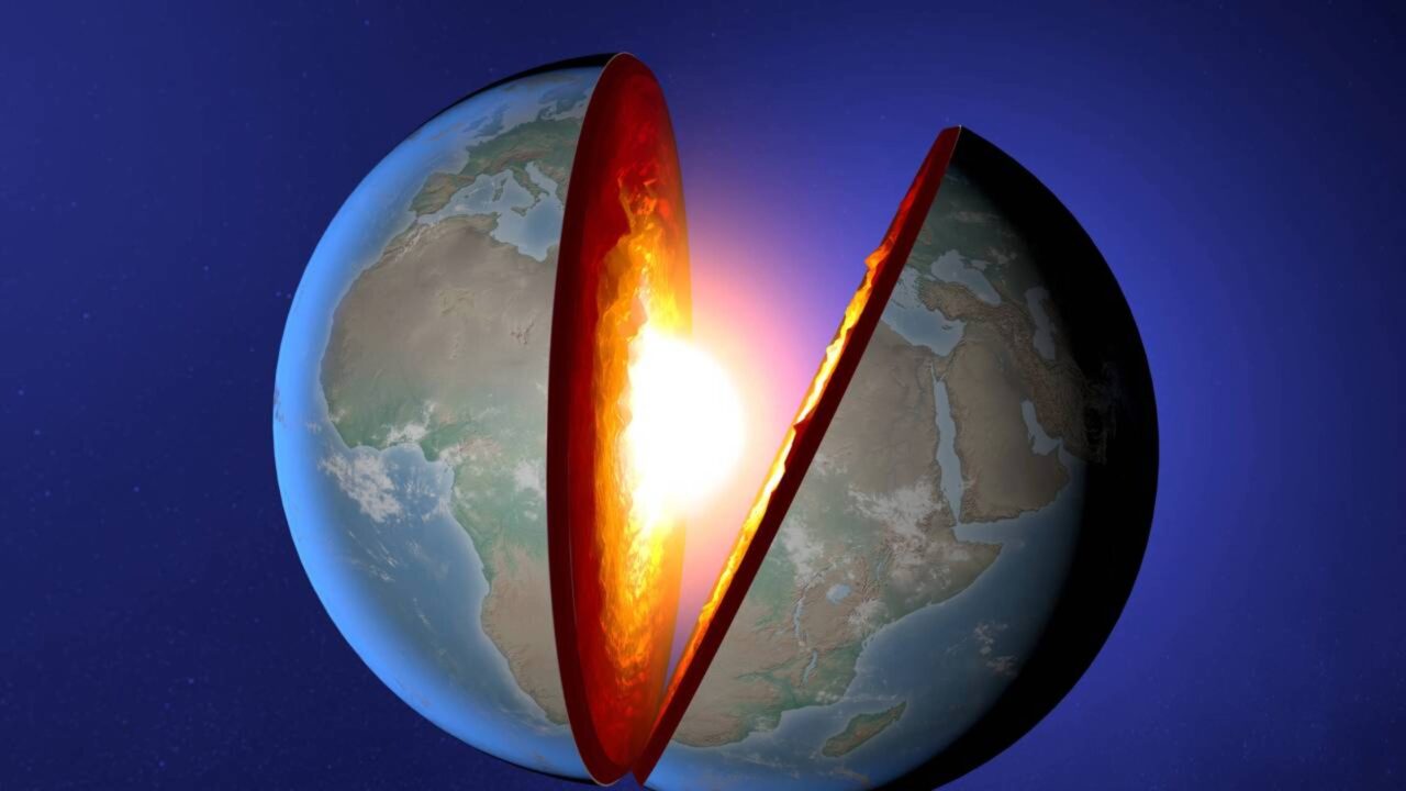 Ondas de terremotos revelaram que o núcleo interno da Terra abriga outra esfera de ferro em seu interior, com estrutura cristalina