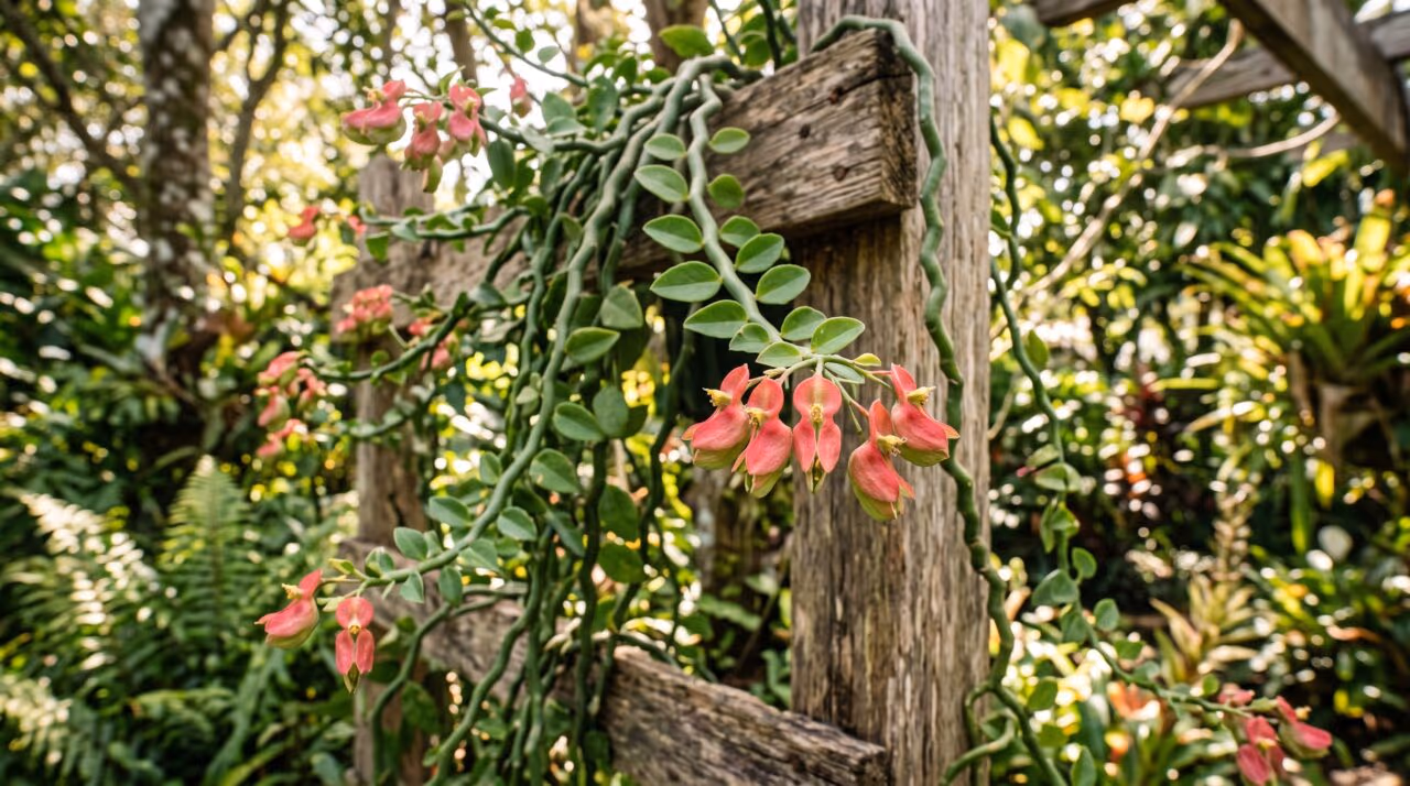 A trepadeira com flores em formato de coração que cresce rápido em muros secos: como plantar, guiar e cobrir imperfeições do quintal com um visual romântico