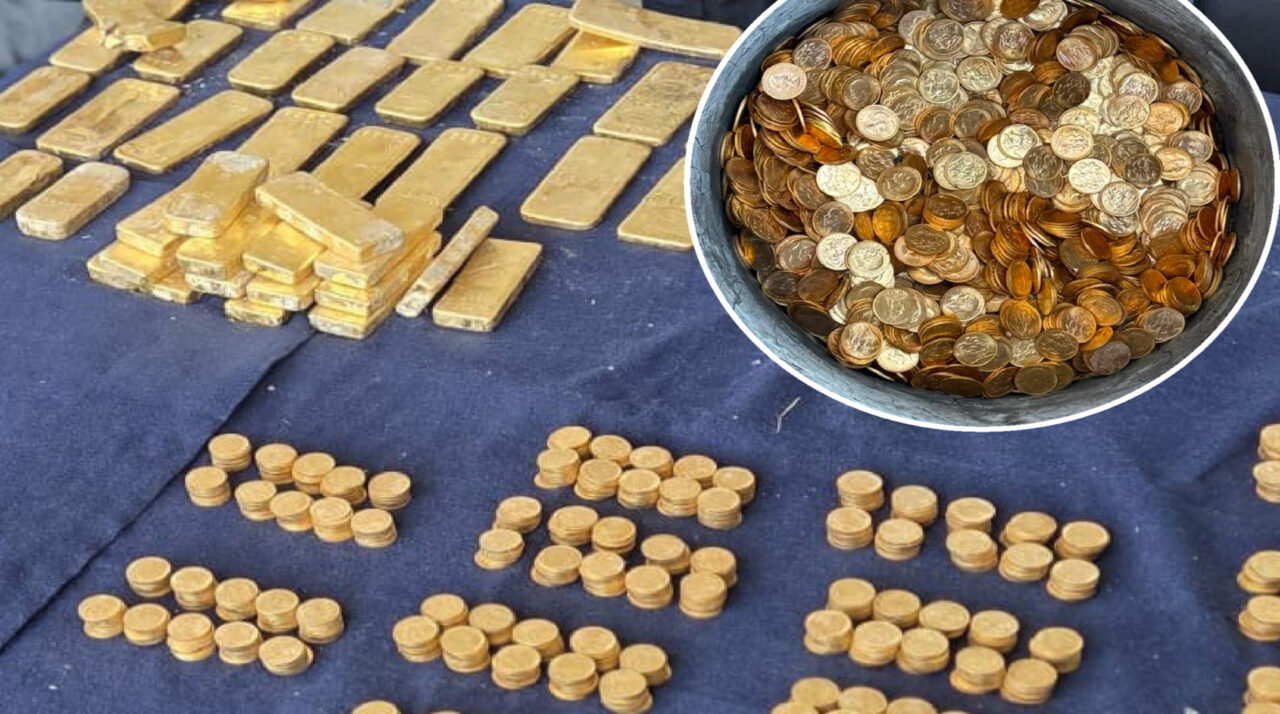 Encontraram um tesouro avaliado em 9 milhões de euros durante a renovação de uma casa: quem ficará com o ouro?