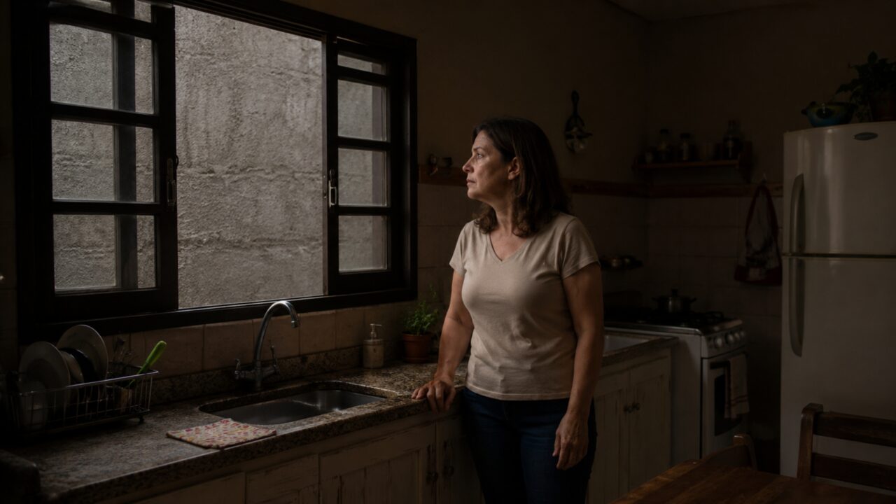 Vizinho eleva muro para 4,2 metros e bloqueia a única janela responsável por iluminar a cozinha da casa ao lado