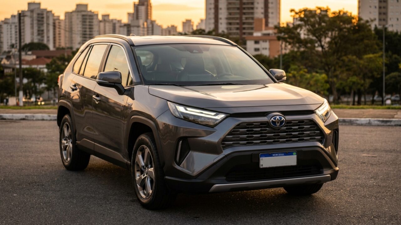 Fazendo até 15,3 km/l na cidade este SUV híbrido oferece tração integral e cobertura do sistema por até 10 anos ou 200 mil km