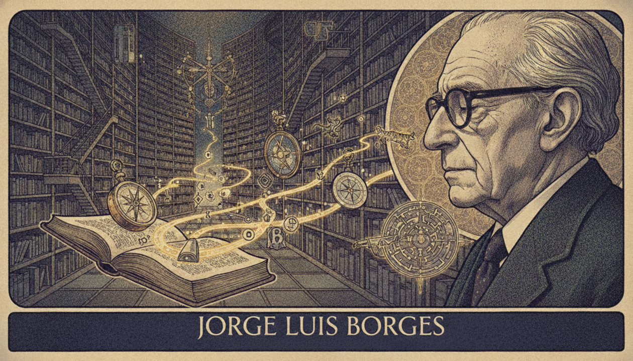Jorge Luis Borges: “Compreendeu que ele também era uma aparência, que outro o estava sonhando”. A frase verdadeira, e a que circula sem fonte