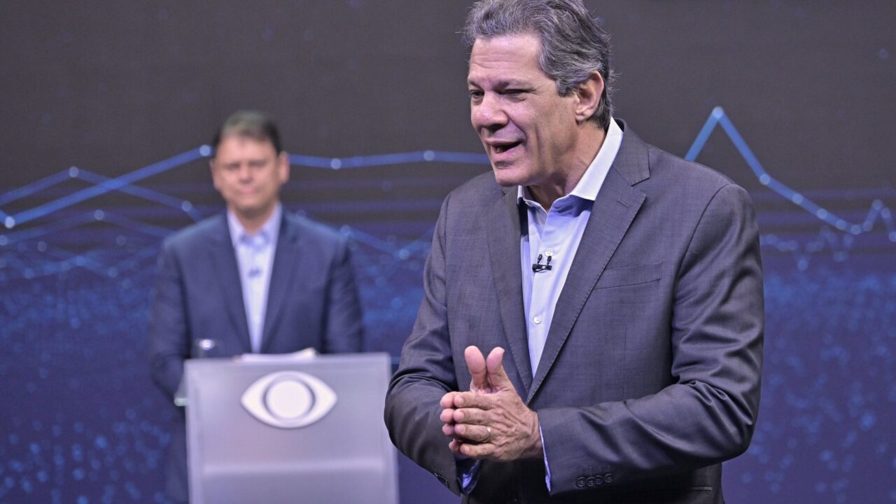 Haddad imaginário domina Tarcísio em debate
