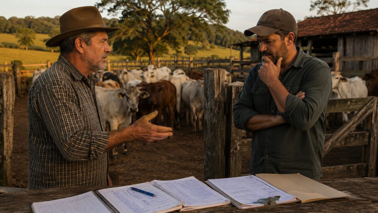 Agricultor cria gado em parceria durante seis anos e na hora da divisão ninguém consegue provar quais bezerros pertencem a cada parte
