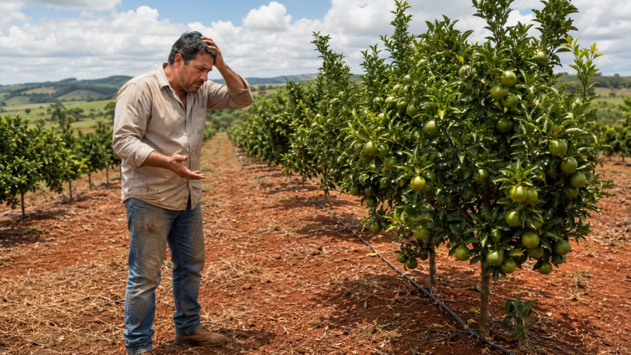 Agricultor planta 4 mil mudas acreditando ter comprado uma variedade valorizada e quatro anos depois pomar produz fruta diferente