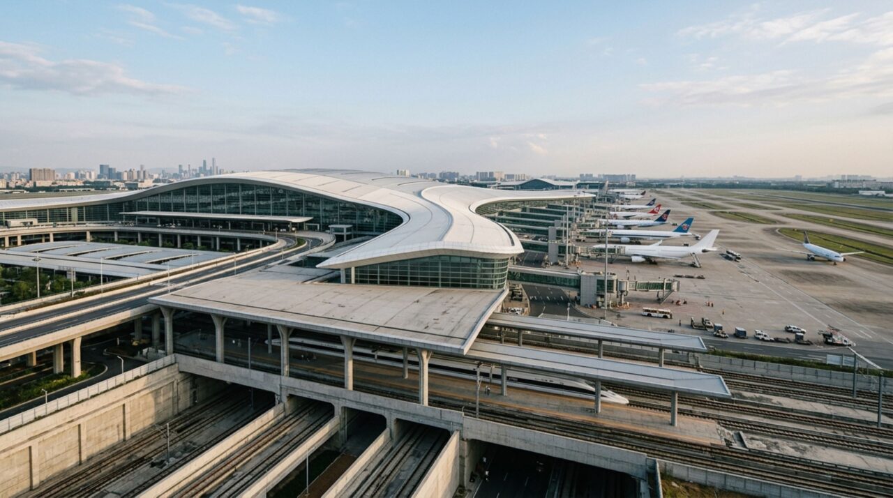 Saiba como engenheiros cavaram uma megaestação ferroviária sob um aeroporto internacional sem interromper os aviões