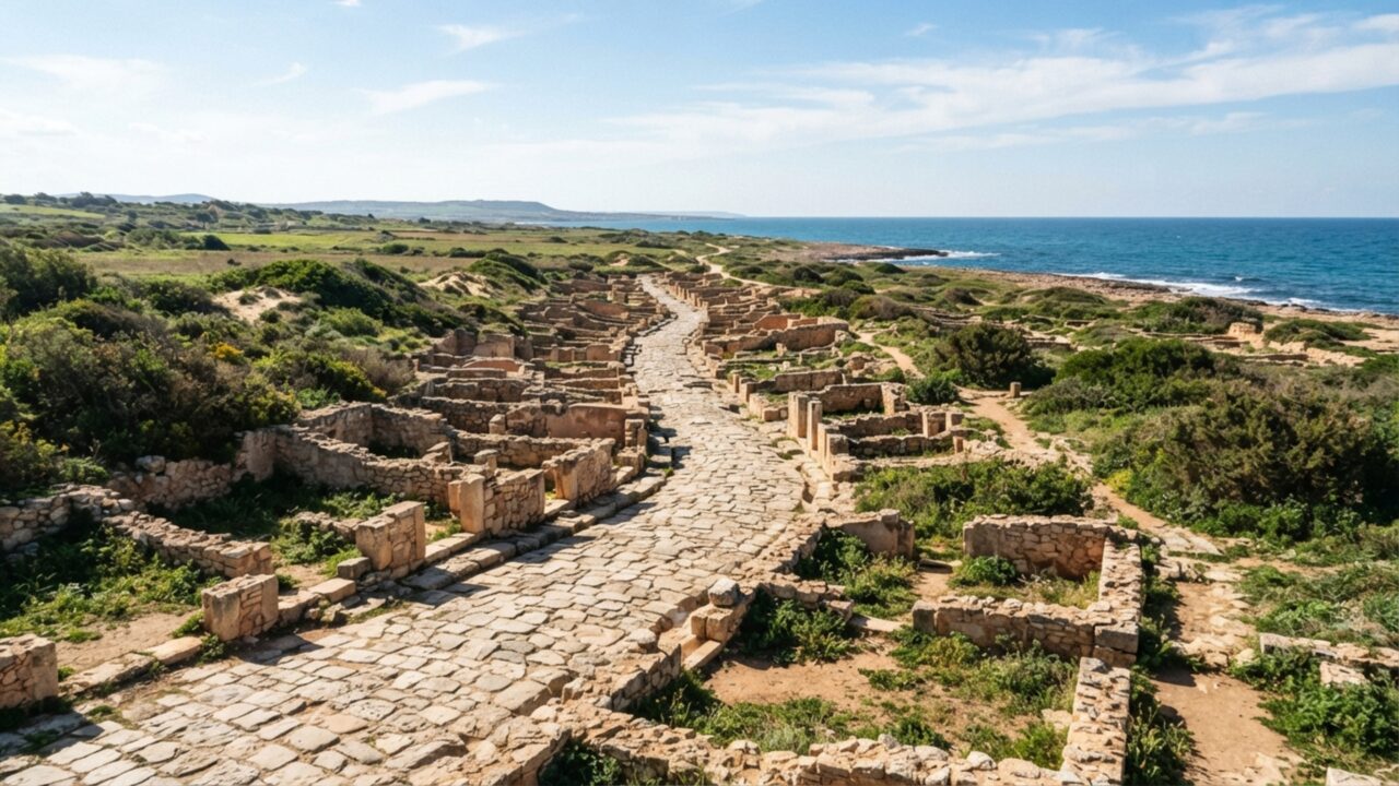 Esta cidade fenícia foi abandonada há mais de 2.200 anos e nunca recebeu uma cidade romana por cima das próprias ruas