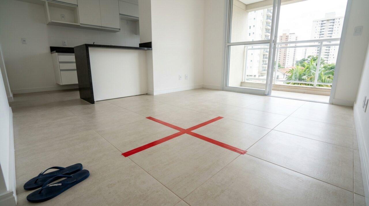 Casal compra apartamento na planta em 2022 paga R$ 185 mil de entrada e na entrega descobre que a construtora mudou o memorial descritivo e trocou porcelanato por cerâmica sem avisar