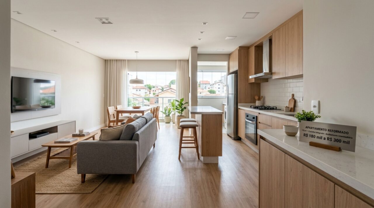 Quanto custa a reforma completa de um apartamento de 75 m² em 2026?