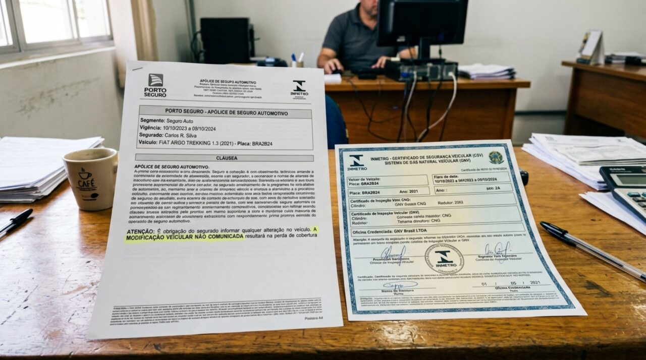Dono instala GNV no carro, sofre um acidente meses depois e a seguradora nega a indenização após descobrir que a modificação não havia sido comunicada na apólice