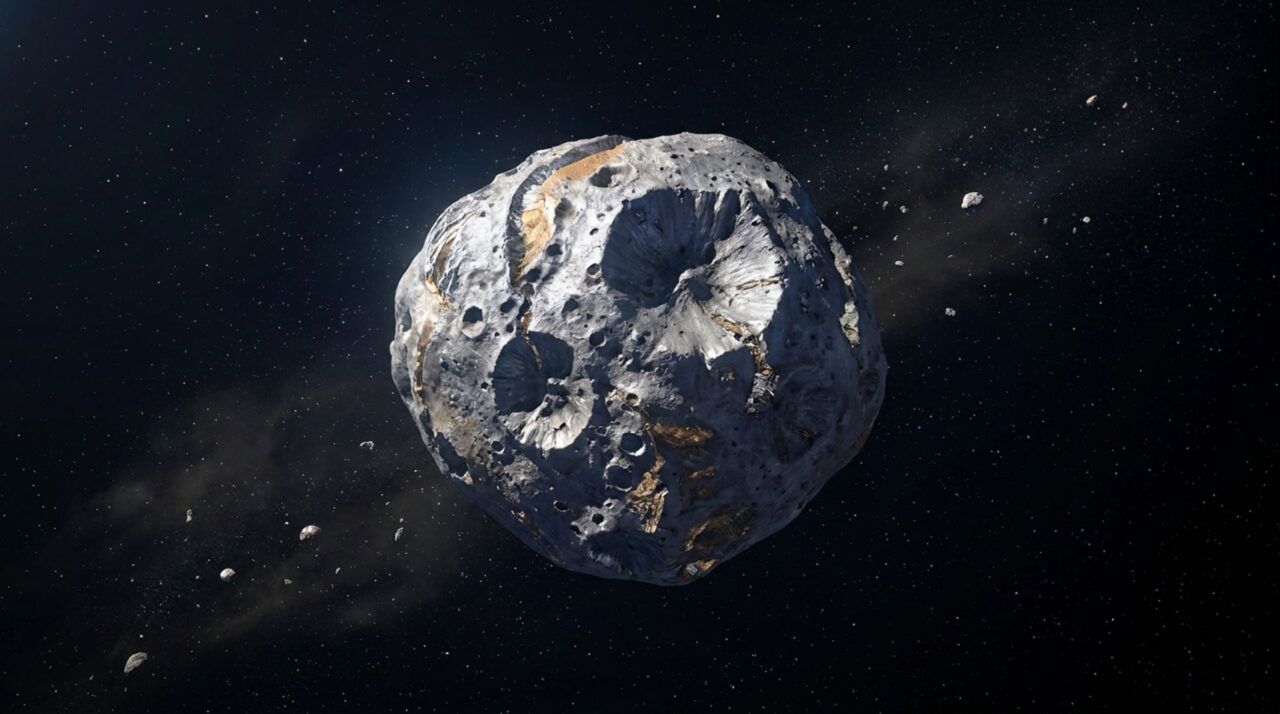 O asteroide metálico de 280 km que virou uma fortuna impossível e pode revelar como nasceram os núcleos dos planetas