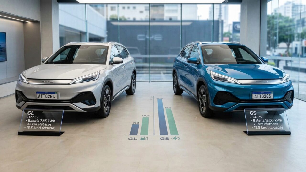 Com versão de entrada anunciada a R$ 149.990, BYD Atto 2 híbrido flex entrega 15,5 km/l e abre nova disputa entre SUVs compactos