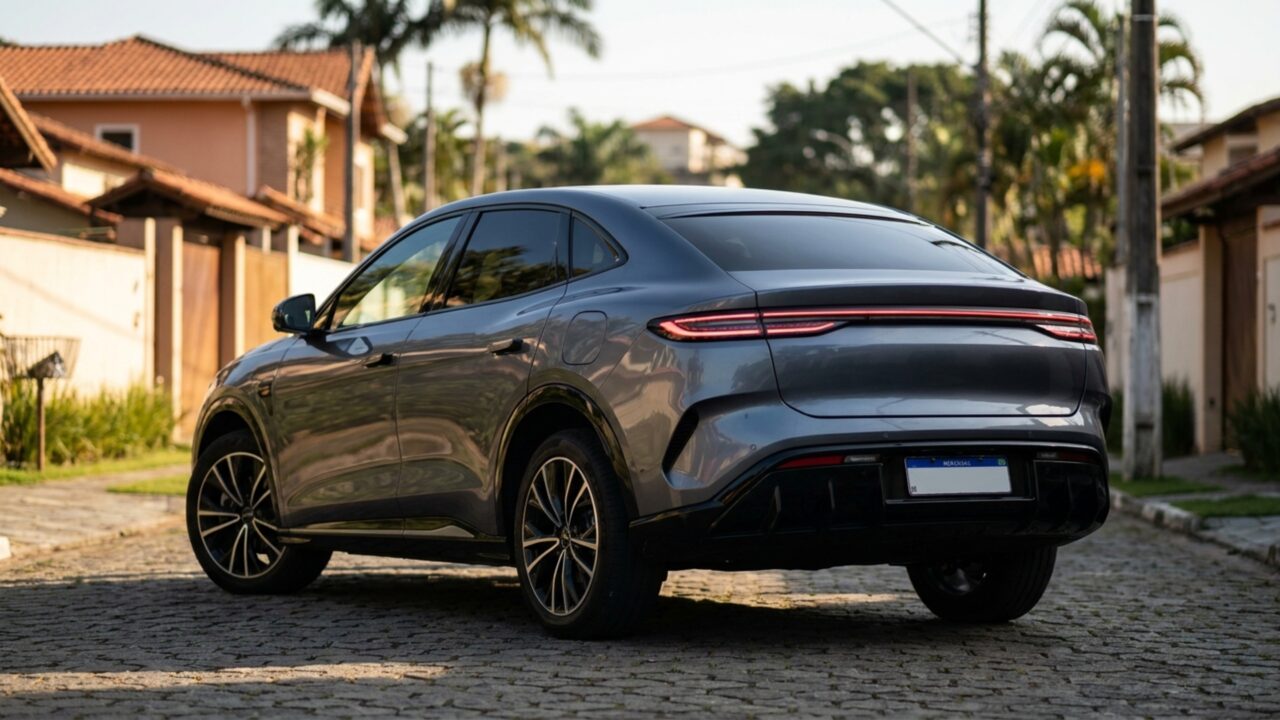 De zero a 100 km/h em 4,5 segundos este SUV elétrico entrega 531 cv e 690 Nm com porta-malas total de 558 litros