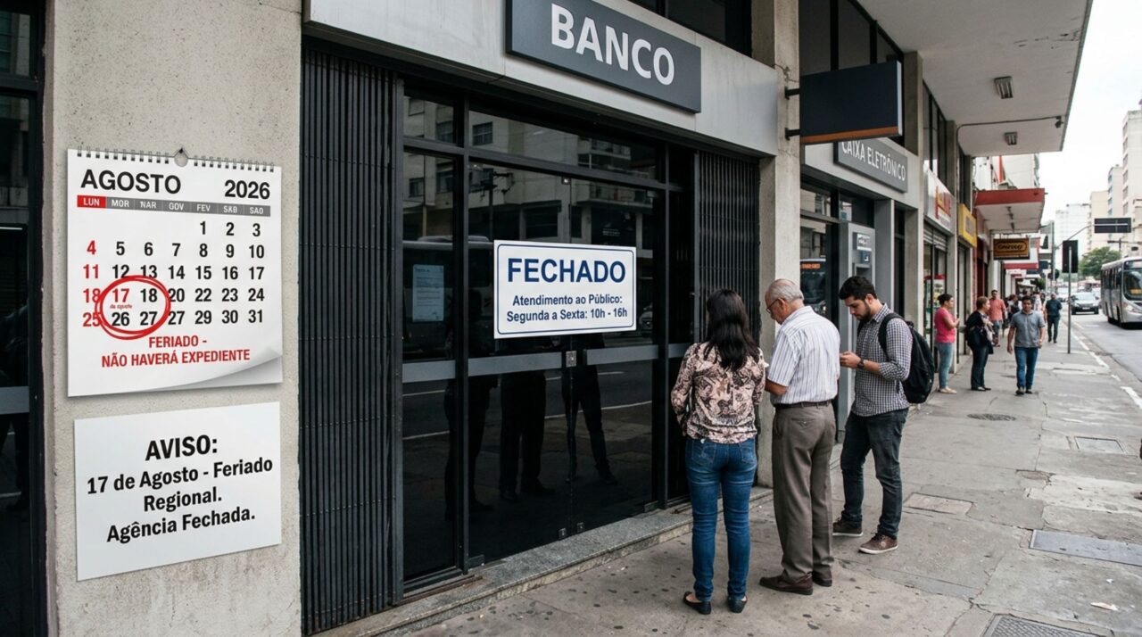 Feriado dia 17 de agosto causa fechamento dos bancos: veja o que ainda funciona