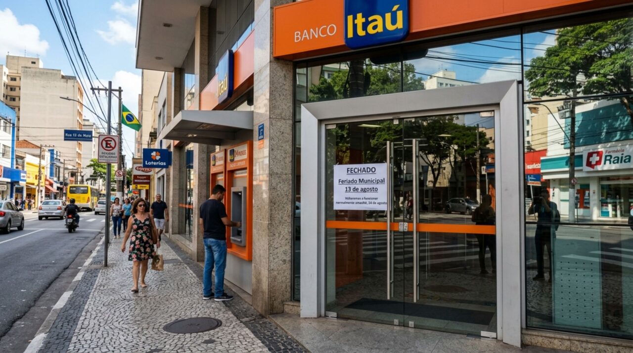Bancos fecham nesta quinta-feira, 13